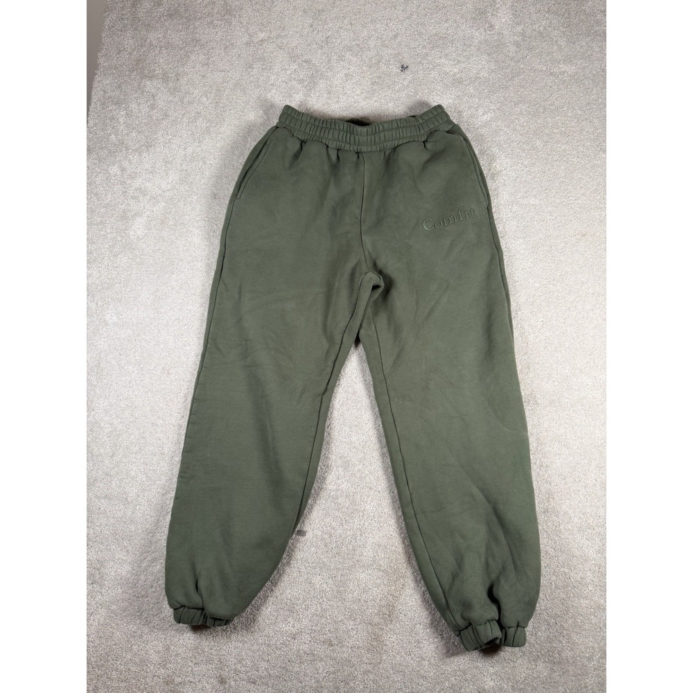 Comfrt Unisex Adult's Medium Fleece Stretch Minimalist Sweatpants EJ3 Forrest